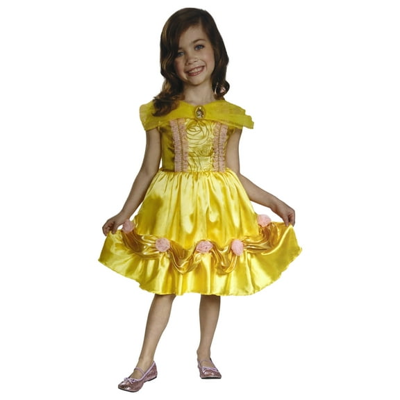 Disguise Girls Disney Princess Belle Halloween Costume Dress M (7-8)
