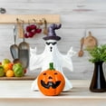 thumbnail image 6 of BinKFF Halloween Ghost Figurine, Spooky Resin Ghost Statue, Cute Halloween Figurine Resin Statue Cute Finger Decor for Halloween Decorations Porch and Indoor Home Decor, 6 of 8