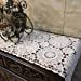 thumbnail image 3 of USTIDE 2pcs 100% Cotton Crochet Lace Rectangular Table Runner Ecru Dresser Scarf Doilies White 11 Inch X23 Inch, 3 of 5
