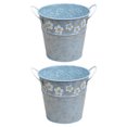 thumbnail image 4 of 2pcs Small Daisy Design Bucket Retro House Flower Container Home Flower Vase, 4 of 9