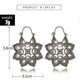 thumbnail image 3 of Pendientes colgantes de metal Yashi dorado y plateado 6498-plata, 3 of 4