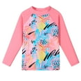 thumbnail image 5 of BAOHULU Girls Swimsuit UPF 50+ Peach Rash Guard Shirts 3-12 Years, 5 of 5