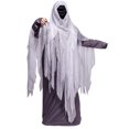 thumbnail image 5 of JXMVOJ Men Solid Color Robe Stage Performance Clothing Long Sleeved Hooded Casual Coat, 5 of 5