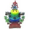 Cake Toppers Super Hero Spider Man Birthday Set Featuring Spiderman Figure and Decorative Themed Accessories