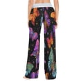 thumbnail image 5 of Comfy Casual Women's Pajama Pants Print Wide Leg Colorful 3d Butterflies, 5 of 6