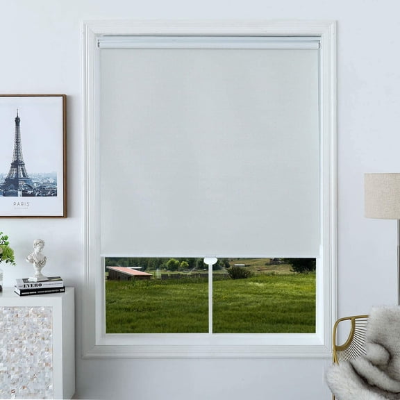 Polyester Hudson Blackout Roller Shade 27x72" Salt Multiple Sizes