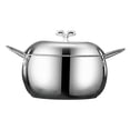 thumbnail image 2 of Olla de acero inoxidable para cocinar, utensilios de cocina, Base Universal, olla profunda fácil de limpiar con tapa para sopa, cocina, estofado, 2 of 8