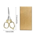 thumbnail image 4 of Hearth & Gear Double Loop Folding Scissors Portable Small Scissors To Take With You Mini Fishing Home Trumpet Tackle Boxes Gig Gadgets for Pan Surf Gear Ocean Gear Soc Rig Soldering Rig Ice Sled Large, 4 of 7