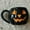 Black, variant on Ceramic Pumpkin Coffee Mug - 16oz Whimsical Halloween Tea Cup with Jack-O-Lantern Face, Festive Autumn Harvest Drinkware for Home & Office