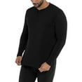 thumbnail image 3 of X RAY JEANS Mens Long Sleeve Henley T-Shirt, Black, S, 3 of 9