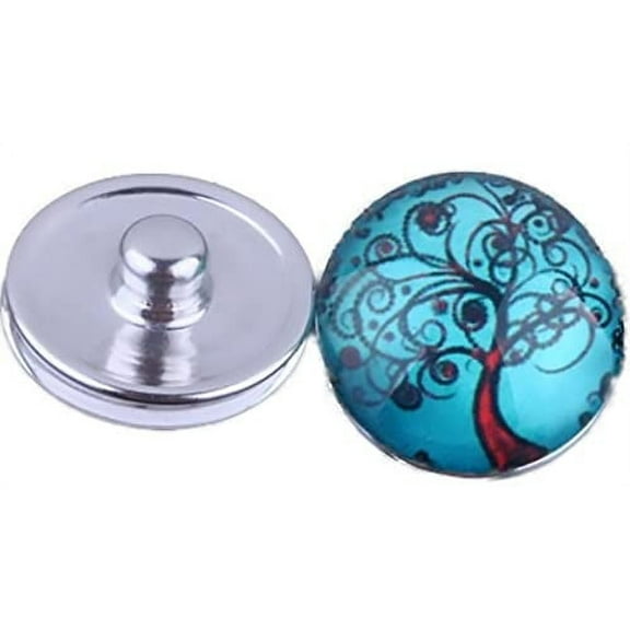 Body Accentz Snap Charm Button 18mm Interchangeable Jewelry Tree of Life