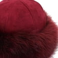 thumbnail image 4 of Cheers.US Womens Faux Fur Hat for Winter with Stretch Cossack Russion Style White Warm Cap Thicken Fluffy Faux Fur Pure Color Cold-proof Cap Fashion Accessories, 4 of 6