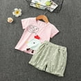 thumbnail image 2 of KEXE Toddler Outfit Baby Girl Summer Clothes Toddler Girls Clothes Summer Outfits Baby Kids Short Sleeve T-Shirt Tops Shorts Sets, 2 of 4