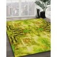thumbnail image 2 of Ahgly Company Indoor Rectangle Patterned Dark Yellow Green Area Rugs, 2' x 4', 2 of 6