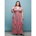 thumbnail image 2 of Plus Size Paisley Empire Waist Maxi Dress, 2 of 3