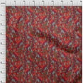 thumbnail image 4 of oneOone Viscose Chiffon Red Fabric Abstracts Diy Clothing Quilting Fabric Print Fabric By Yard 42 Inch Wide, 4 of 5