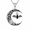 D, variant on Midir&Etain Bat Necklace for Women, Gothic Jewelry Moon and Rose Pendant Necklace with Black Zircon, Trendy Halloween Gift for Her