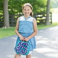 thumbnail image 6 of Teal Navy Party Polka Dot Water Resistant Zipper Closure Insulated Soft Cooler Lunch Bag, 6 of 6
