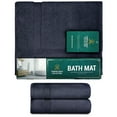 thumbnail image 6 of Adobella 2 Premium Turkish Bath Mats, 100% Combed Turkish Cotton, 800 GSM, 20 x 33 inch, Navy Blue, 6 of 7