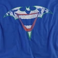 thumbnail image 2 of Batman Joker Bat Logo Women's T Shirt, Royal, Small, 2 of 6