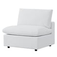 thumbnail image 6 of Modular Lounge Sectional Deep Sofa Chair Set, Sunbrella, White, Fabric, Modern Contemporary, Outdoor Patio Balcony Cafe Bistro Garden Furniture Hotel Hospitality, 6 of 10