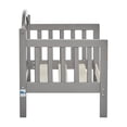 Dream On Me Portland 3 in 1 convertible Toddler Bed, Steel Grey