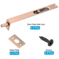 thumbnail image 3 of Uxcell Flush Bolt 8" x 0.87", Stainless Steel French Door Lock for Wood Composite Double Door, Red Bronze 2 Pcs, 3 of 6