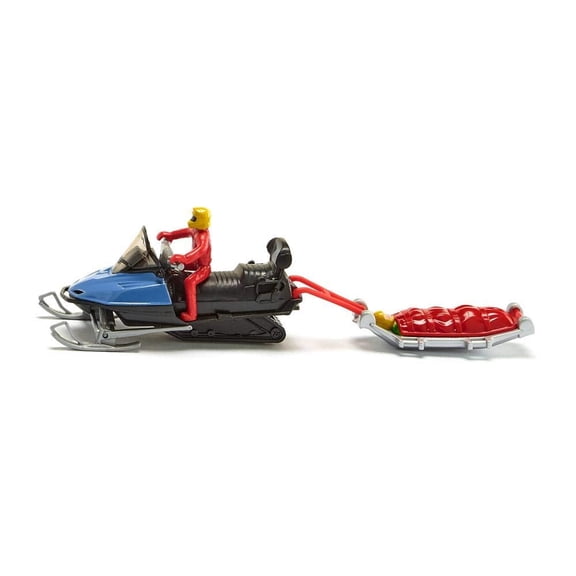 Siku Blister Snow Mobile with Rescue Sledge, 6.97 x 1.5 x 1.89 inches, Multicolor