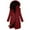 Red1, variant on JGGSPWM Women's Warm Fleece Lined Parka Jacket Lightweight Thicken Down Coats with Hood for Winter Beige M