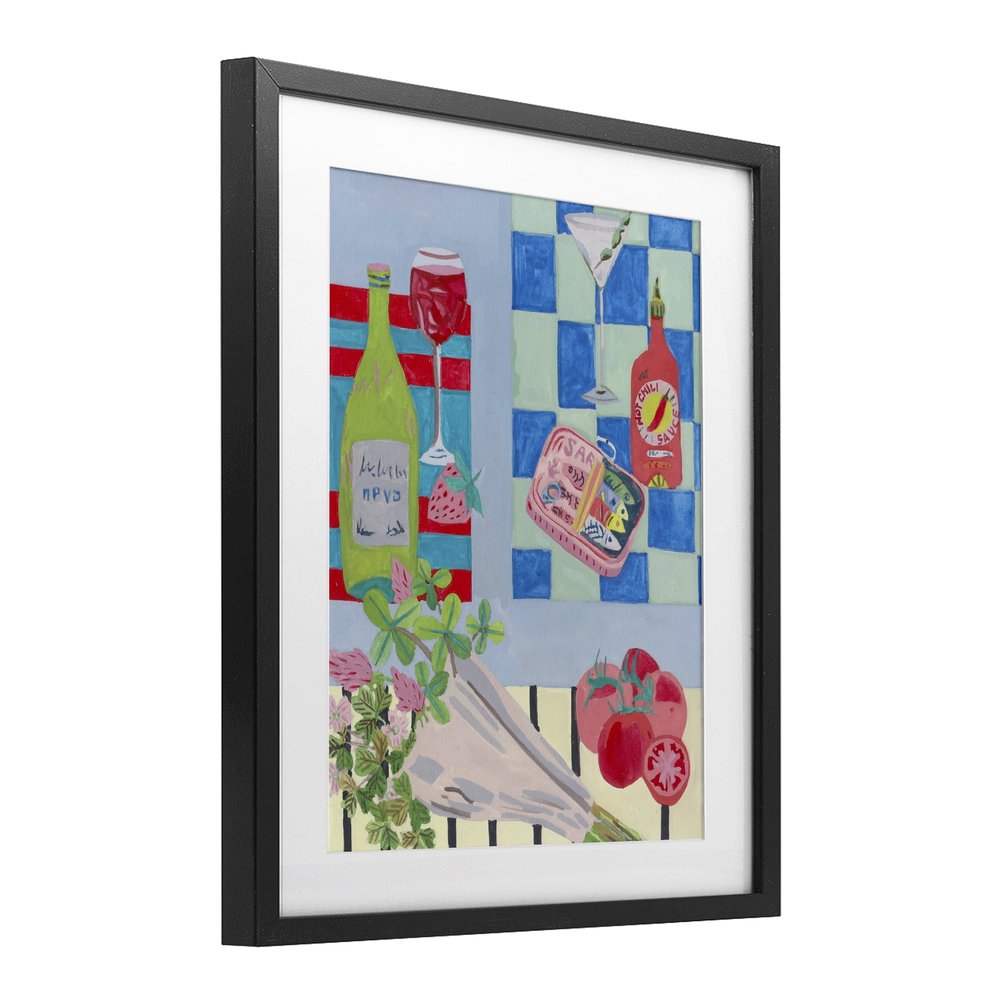 Stupell Industries Saucy Kitchen Secrets Black Framed Print Under Glass, design by Melissa Wang
