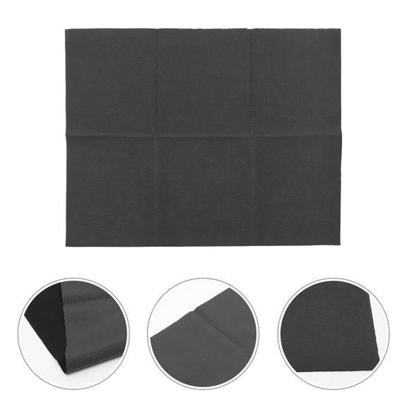 KONTONTY Black Cabinet Mat Under Sink Protector, 1 Pack for Kitchen and Bathroom
