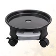 thumbnail image 4 of 30cm Round Flower Pot Trays Removable Universal Bottom Wheel Foundation Plant Flower Pot Base with Storage Drawer for Home (Black), 4 of 6