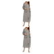 thumbnail image 4 of Qarigey Poliéster Mujer Vestido de noche Reemplazo casual Manga larga Cremallera Rebeca transpirable Ropa de dormir Ropa de dormir Gris Gris S 2Conjunto, 4 of 6