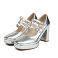 thumbnail image 2 of YOWMNS Women's Platform Mary Jane Pumps - Stylish and Comfortable High Heel Shoes, 2 of 5