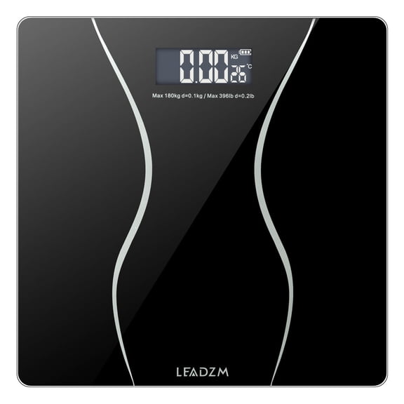 180Kg Slim Waist Pattern Personal Scale, Black