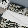 thumbnail image 4 of Designart "Elegant Zebra Stripes" Black Abstract Bedding Covert Set - Modern & Contemporary Bed Set With 2 Shams, 4 of 5