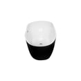 thumbnail image 3 of Tina de baño Akor Blanco y Negro KAND AKOR/MINIMALISTA/INDIVIDUAL, 3 of 5