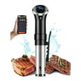thumbnail image 1 of 110V US Plug Sous Vide Immersion Circulator, 1100W Fast Heating, 304 Stainless Steel & PC Body, Digital Timer Control, Precise 40-99.5°C Temperature Regulation, WIFI Enabled, 4-15L Capacity, Simple, 1 of 6