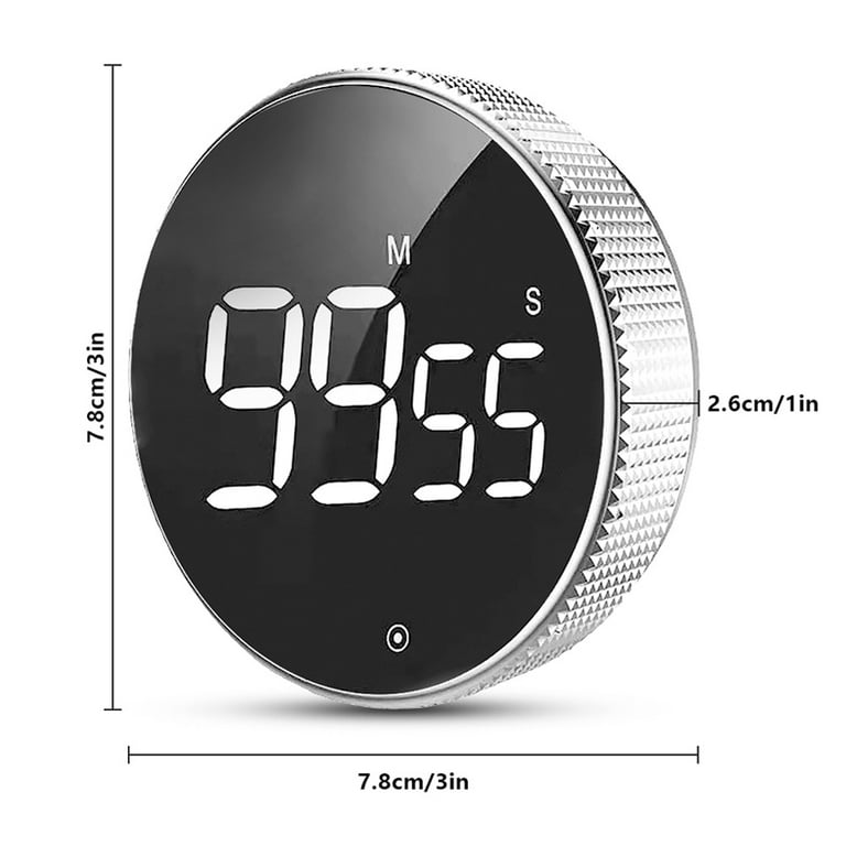 Digital Timer Clock Round Modern Design for Kitchen Work Study Workout -  Warmly Life