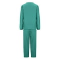 thumbnail image 5 of VBVC No Boundarie Women's Plus Size 2 Piece Fuzzy Fleece Set,Ladies Crewneck Pullover and Jogger Sets,Warm Wide Leg Outfits For Women,Green,Size M, 5 of 7