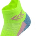 thumbnail image 4 of Gytharion Kids Cushioned Sports Socks Breathable Wicking Running Quarter Socks Non-Slip Terry-lined Socks for Boys and Girls,5Y-16Y, 4 of 5