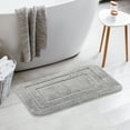 thumbnail image 5 of NOMADIC NOOK Soft Absorbent Bath Mats 2 Pcs Plush Shaggy Bathroom Rugs Dark Gray 16" x 24", 5 of 6
