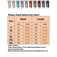 thumbnail image 2 of MAWCLOS Women Trousers Solid Color Bottoms Cropped High-Waist Capri Pants Wide Leg Lounge Light Purple S, 2 of 2