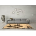 thumbnail image 3 of Ahgly Company Indoor Round Oriental Brown Modern Area Rugs, 7' Round, 3 of 4