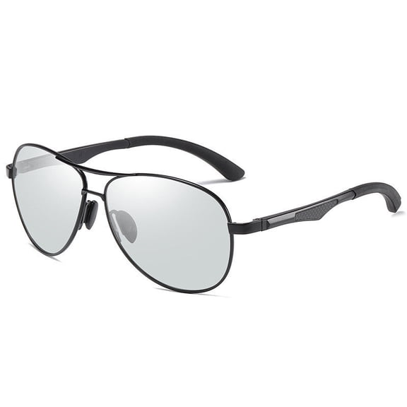 Photochromic Polarized Sunglasses Enhanced Vision Aluminum Magnesium Frame Anti Glare UV Protection Driving Sunglasses