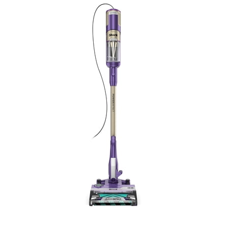 Shark POWERDETECT Corded Stick Vacuum, with DuoClean Detect Technology and Self-Cleaning Brushroll, Purple HZ4002