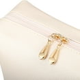 thumbnail image 6 of Unique Bargains Floral Makeup Bag Zipper Flower Cosmetic Pouch Beige, 6 of 7