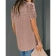 thumbnail image 3 of Women Chiffon Shirt, Breathable Comfortable Women Chiffon Top Babydoll Hem Polyester For Outdoor Activities ANGGREK AH3045, 3 of 6