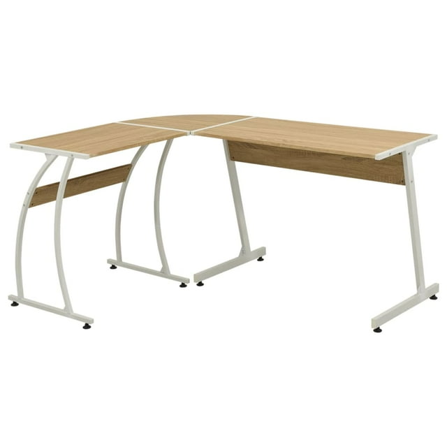 vidaXL Bureau d'Angle en Chêne en Forme de L
