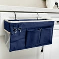 thumbnail image 6 of Hovmgk Bedside Storage Basket, Hanging Bedside Organizer for Bunk Beds & Dorm Rooms, Canvas Fabric Storage Bag with Multiple Pockets, Easy Installation for Convenient Use, Blue, Green, P-ink, 6 of 6